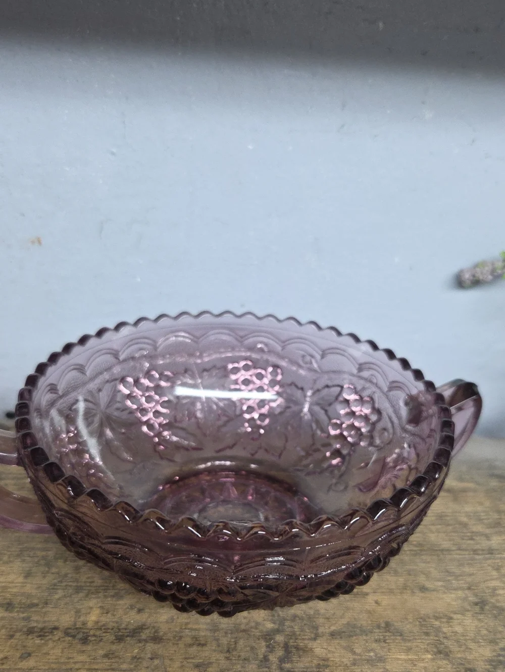 Vintage Indiana Glass Amethyst Purple Dish Set - 